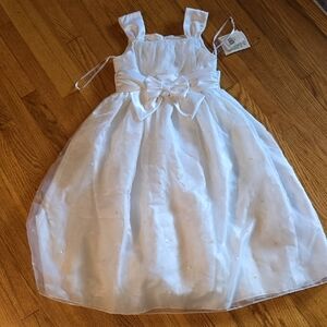 Bonnie Jean Girls Size 12 White Dress